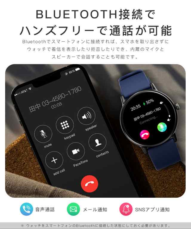 スマートウォッチ 1.43インチ BLUETOOTH5.3 心拍数 血中酸素 血糖値 血圧 IP68防水 マルチ健康管理 運動管理 生理予測  日本製センサー 音声通話 プレゼント リモート撮影 メール通知 SNSアプリ通知 腕時計 天気予報 睡眠モニター 新製品 レディース メンズ  敬老の日の通販 ...