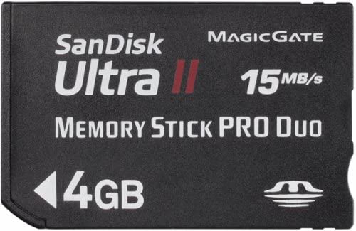 PSP SanDisk UltraII メモリースティックPRO Duo 4GB 転送速度15MB Sec SDMSPDH-004G-J61