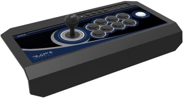 【送料無料】【中古】PS3 【PS4/PS3対応】リアルアーケードPro.V4 隼 静音 ミッドナイトブルー スティックコントローラー PS4-028