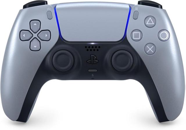 【送料無料】【中古】PS5 PlayStation 5 【純正品】DualSense ワイヤレスコントローラー スターリング シルバー CFI-ZCT1J08