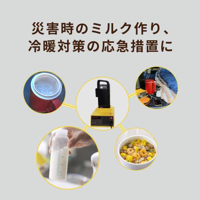 Cancamper キャンキャンパー インバーター 電動アシスト自転車用バッテリー 変換器 キャンプ アウトドア 防災 チャリパワー ivt2499 ポータブル電源_5