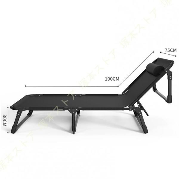 折りたたみベッド シングル コンパクト リクライニング 簡易ベッド 耐荷重200kg 折り畳み ベッド 三つ折り 枕つき 調節可能株式会社錦 おしゃれ ポータブル