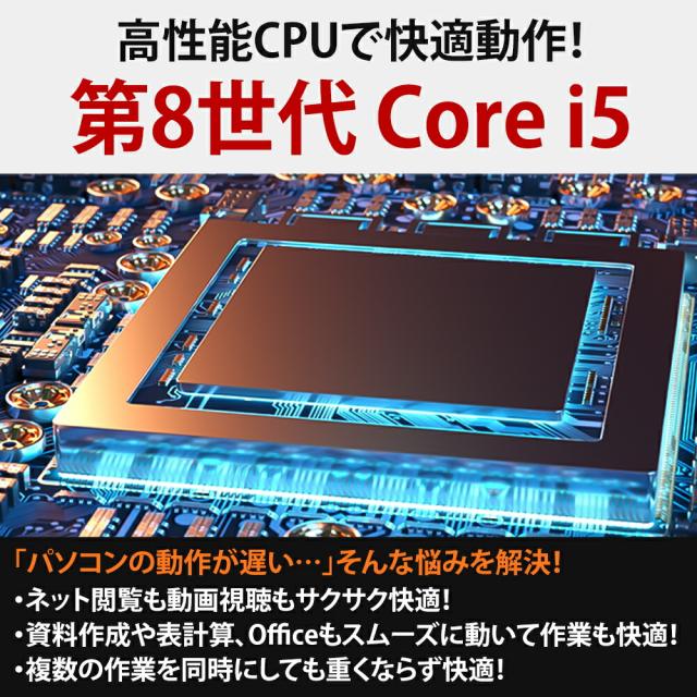 【AIかんたんPC】ノートパソコン 中古 【訳あり】Windows11 Webカメラ NEC VersaPro VKU13/H-4 12.5インチ 第8世代 Core i5 8200Y メモリ8GB NVMe SSD250GB 無線LAN Bluetooth Windows11 Pro Office付き