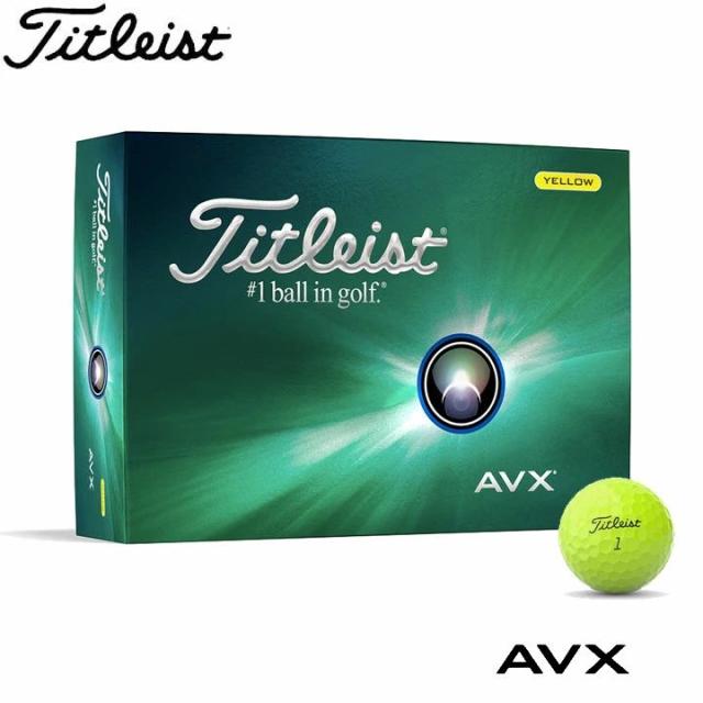 【2024モデル】タイトリスト AVX ゴルフボール 1ダース（12球入り）イエロー Titleist 10pの通販は 6,237円