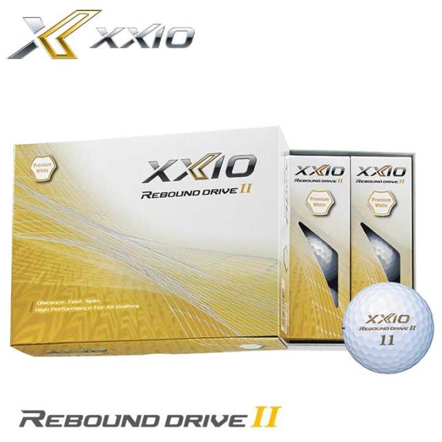 ダンロップ ゴルフボール ゼクシオ リバウンド ドライブ2  プレミアムホワイト 1ダース（12球入り） PREMIUMWHITE DUNLOP XXIO REBOUND DRIVE II 10pの通販は 6,237円