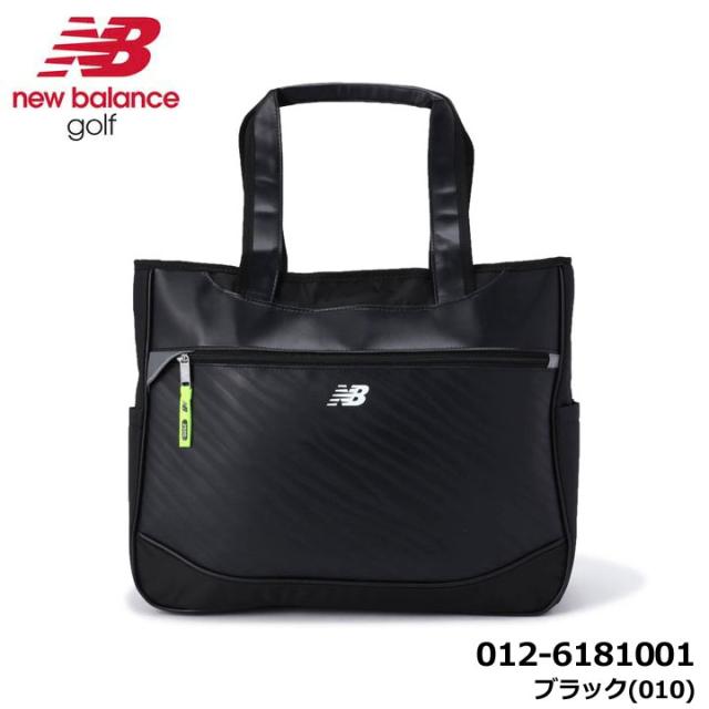 ニューバランス ゴルフ 012-6181001 シンセティックレザー×トーナルゼブラPT トートバッグ ブラック(010) new balance golf 即納