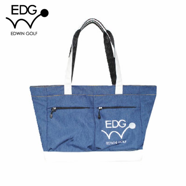 EDWIN GOLF トートバッグ EDBB-3481（ネイビー） ROUND TOTE BAG  エドウィン レザックス LEZAXの通販は