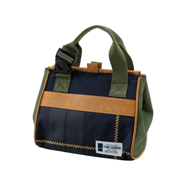 ターフデザイン TDMT-2372 ミニトートバッグ ラウンドトート チェックレッド TURF DESIGN 朝日ゴルフの通販は