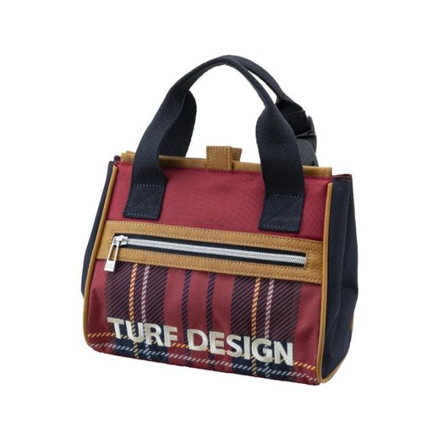 ターフデザイン TDMT-2372 ミニトートバッグ ラウンドトート チェックレッド TURF DESIGN 朝日ゴルフの通販は