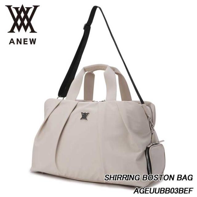 アニュー AGEUUBB03BEF シャーリング ボストンバッグ ANEW SHIRRING BOSTON BAG