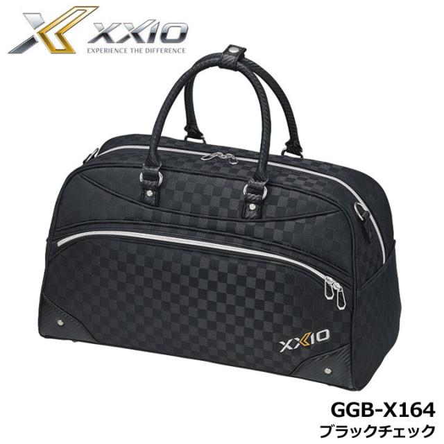 【2025モデル】ダンロップ GGB-X164 ゼクシオ スポーツバッグ ブラックチェック  ボストンバック ゴルフ XXIO DUNLOP 10p