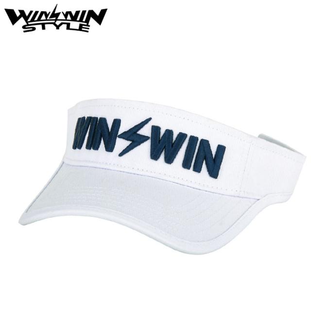 ウィンウィンスタイル CV-259（WH×NV） バイザー  3D刺繍仕上げ WINWIN STYLE フリーサイズ