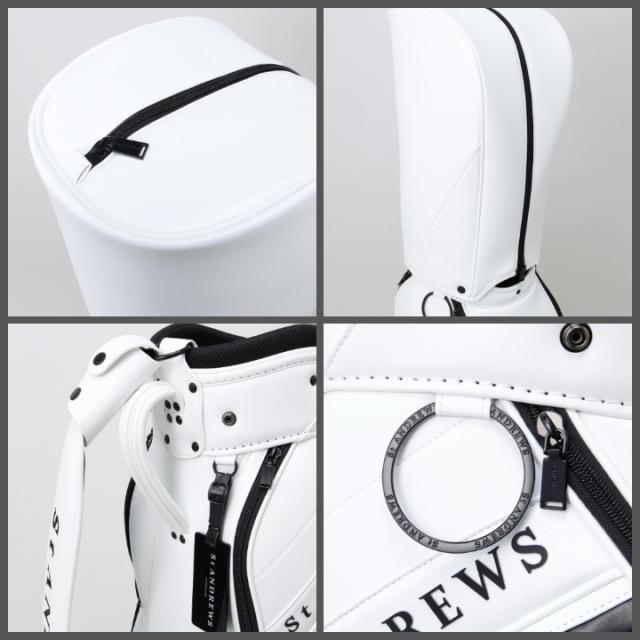 セントアンドリュース 042-6980301 シンセティックレザーキャディーバッグ (46インチ対応) (UNISEX) ブラック(010)  St.ANDREWS_6