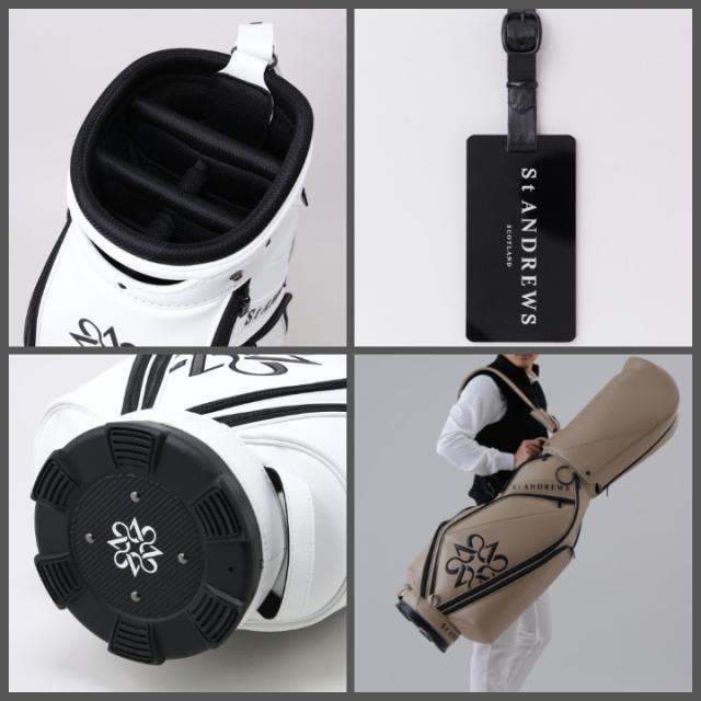 セントアンドリュース 042-6980301 シンセティックレザーキャディーバッグ (46インチ対応) (UNISEX) ブラック(010)  St.ANDREWS_9