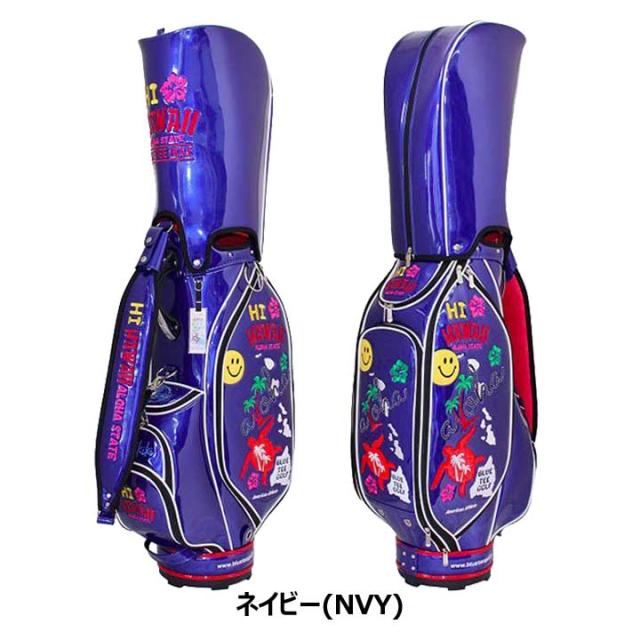 ブルーティーゴルフ BTG-CB020 ハイ ハワイ エナメル カート型 キャディバッグ 9.0型 4.2kg 46インチ対応 BLUE TEE GOLF HI HAWAII 10p