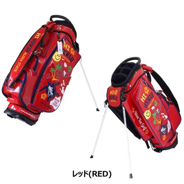 ブルーティーゴルフ BTG-CB021 ハイ ハワイ エナメル スタンドバッグ キャディバッグ 9.0型 4.0kg 46インチ対応 BLUE TEE GOLF HI HAWAII 10p