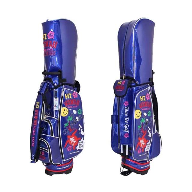 ブルーティーゴルフ BTG-CB021 ハイ ハワイ エナメル スタンドバッグ キャディバッグ 9.0型 4.0kg 46インチ対応 BLUE TEE GOLF HI HAWAII 10p