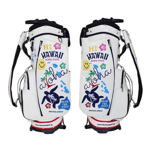 ブルーティーゴルフ BTG-CB021 ハイ ハワイ エナメル スタンドバッグ キャディバッグ ホワイト 9.0型 4.0kg 46インチ対応 BLUE TEE GOLF HI HAWAII CB-021 20p_3