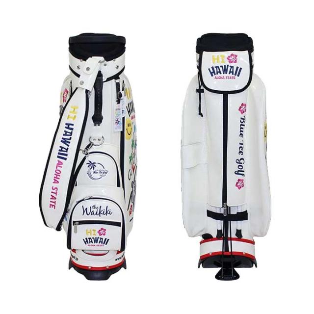 ブルーティーゴルフ BTG-CB021 ハイ ハワイ エナメル スタンドバッグ キャディバッグ ホワイト 9.0型 4.0kg 46インチ対応 BLUE TEE GOLF HI HAWAII CB-021 20p_4