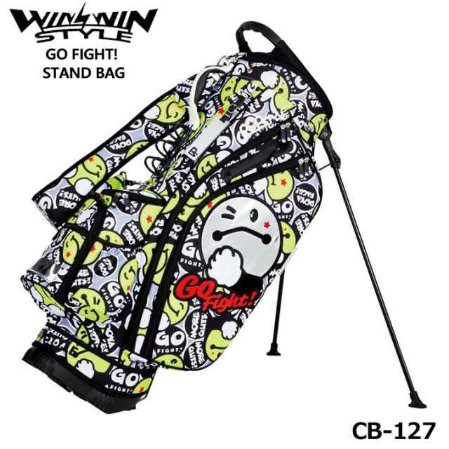 ウィンウィンスタイル CB-127 ゴーファイト （ブラック） STAND BAG ゴルフキャディバッグ WINWIN STYLE