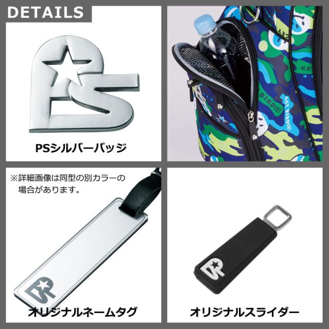 ウィンウィンスタイル CB-130（オレンジ） ゲットバーディ カモ マルチカラー GET BIRDIE! CAMO MULTI COLOR CART BAG ゴルフキャディバッグ WINWIN STYLE_3