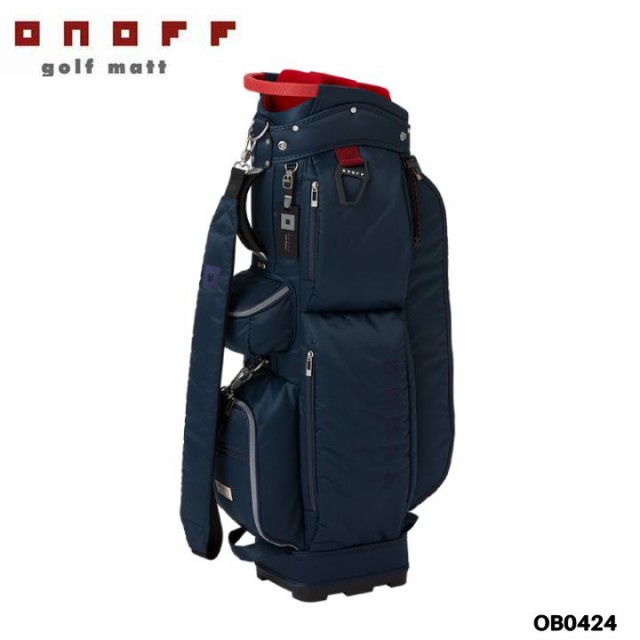 オノフ OB0424-64 ダークネイビー カート型 キャディバッグ Caddie Bag 9型 2.8kg 47インチ対応 ONOFF