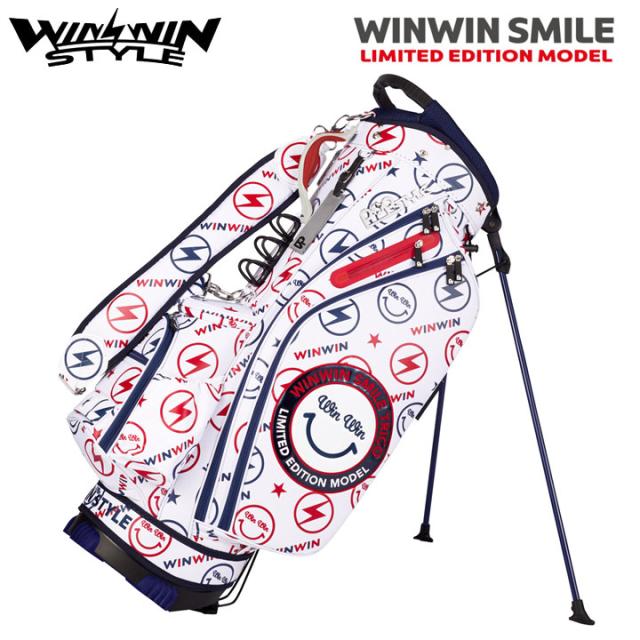 ウィンウィンスタイル CB-150 ウィンウィンスマイル （トリコロール）  【限定50】軽量 STAND BAG ゴルフキャディバッグ WINWIN STYLEの通販は