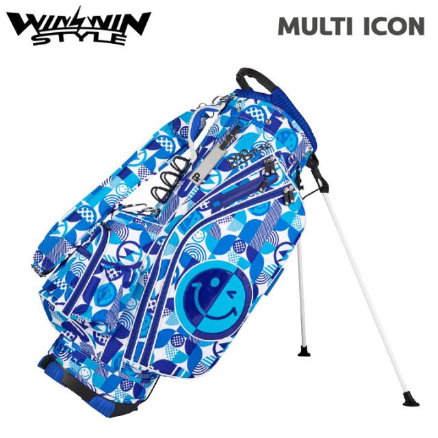 ウィンウィンスタイル CB-152 マルチアイコン (ブルー)  軽量 スタンドバッグ MULTI ICON STAND BAG ゴルフキャディバッグ WINWIN STYLE