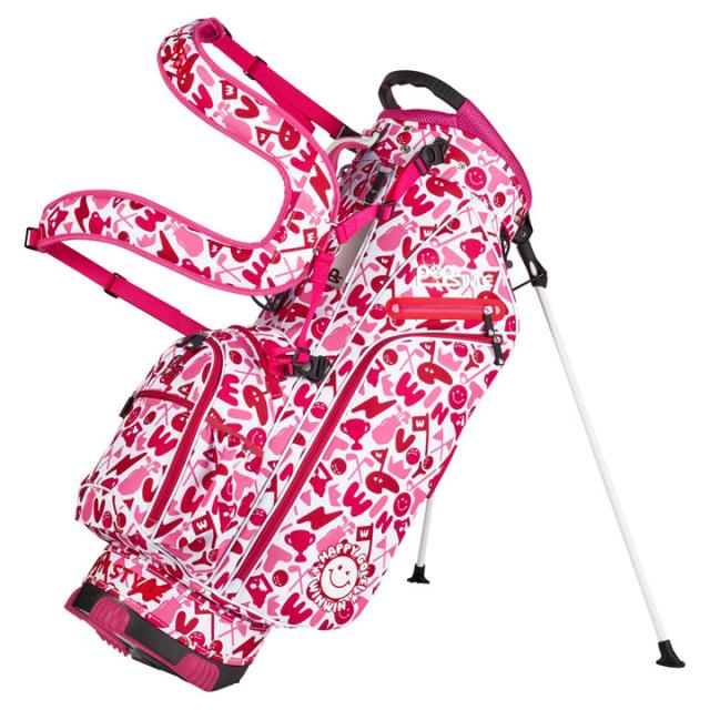 ウィンウィンスタイル CB-163 ハッピー ゴルフ （ローズ）スタンドバッグ HAPPY GOLF STAND BAG ゴルフキャディバッグ WINWIN STYLE_1