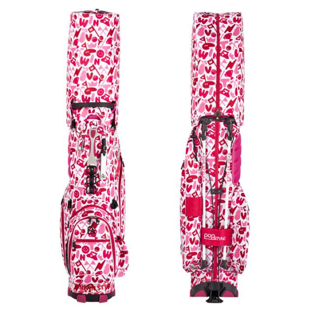 ウィンウィンスタイル CB-163 ハッピー ゴルフ （ローズ）スタンドバッグ HAPPY GOLF STAND BAG ゴルフキャディバッグ WINWIN STYLE_4