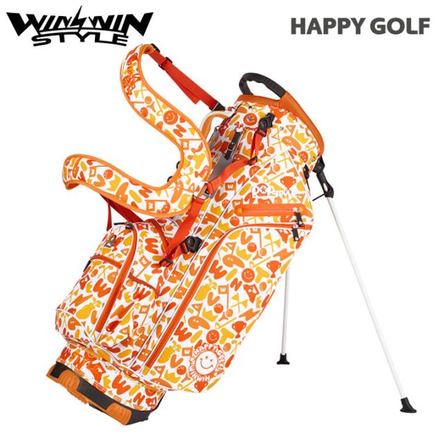 ウィンウィンスタイル CB-164 ハッピー ゴルフ （オレンジ）スタンドバッグ  HAPPY GOLF STAND BAG ゴルフキャディバッグ WINWIN STYLE