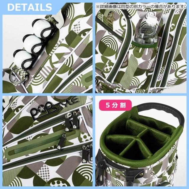 ウィンウィンスタイル CB-155 マルチアイコン (カーキ) 軽量 スタンドバッグ MULTI ICON STAND BAG ゴルフキャディバッグ WINWIN STYLE_7
