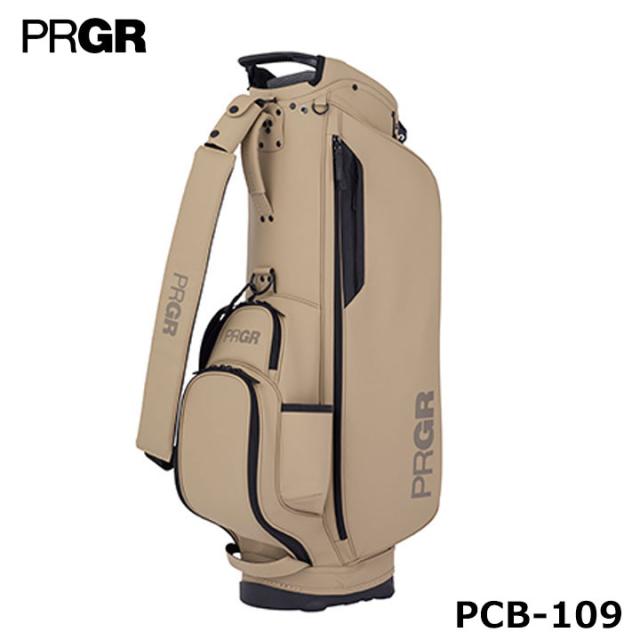 プロギア PCB-109 カジュアルモデル キャディバッグ ベージュ 9.0型 2.8kg 47インチ対応 スタンドバッグ PRGR 20p
