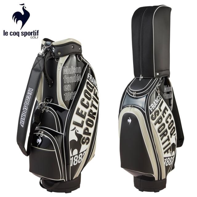 ルコック LG5SCB02M グラフィックデザイン 大口径キャディバッグ BK（ブラック） 9.5型 47インチ対応 6分割  le coq sportif GOLF 30p
