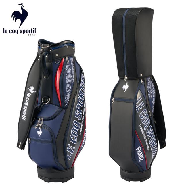 【2025モデル】ルコック LG5SCB11M マットデザインキャディバッグ BKNV（ブラック×ネイビー） 5分割  le coq sportif GOLF 10pの通販は