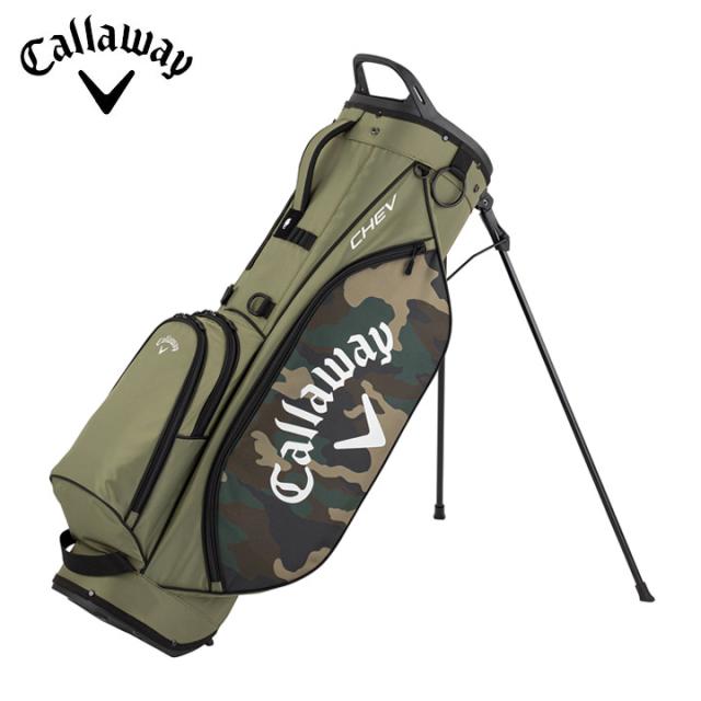 【1/15入荷】【2026モデル】キャロウェイ シェブ スタンド 26 JM キャディバッグ カーキ(5126023) スタンド型 47インチ対応 9.0型 Chev Stand 26 JM Callaway