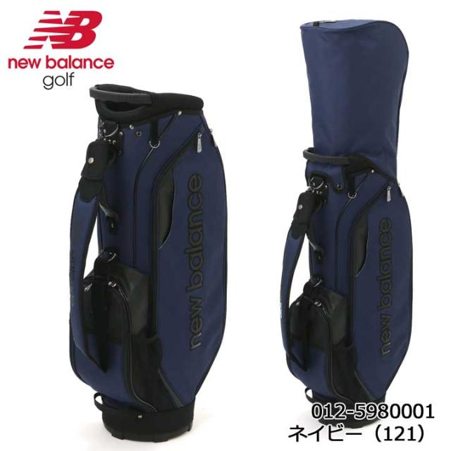 ニューバランス ゴルフ 012-5980001 オックス ロゴアップリケ キャディーバッグ ネイビー（121）カート型 9.0型 46インチ対応 new balance golf