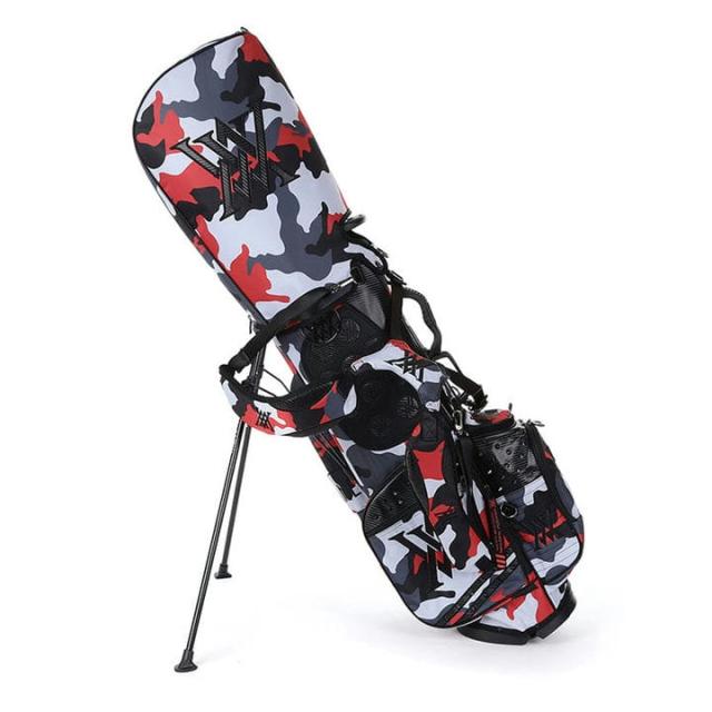 アニュー AGCUUSB84REF レッドカモパターンスタンドバッグ（RED） 4分割 キャディバッグ  ANEW Red Camo Pattern Stand Bag アニュー AGCUUSB84REF レッドカモパターンスタンドバッグ（RED） 4
