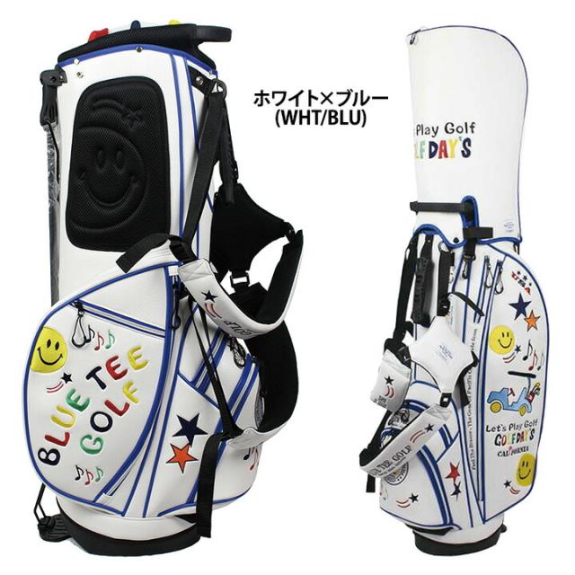 ブルーティーゴルフ CB-008 スマイル＆カート スタンド キャディバッグ 9型 3.2kg 46インチ BLUE TEE GOLF CB008 20p_2