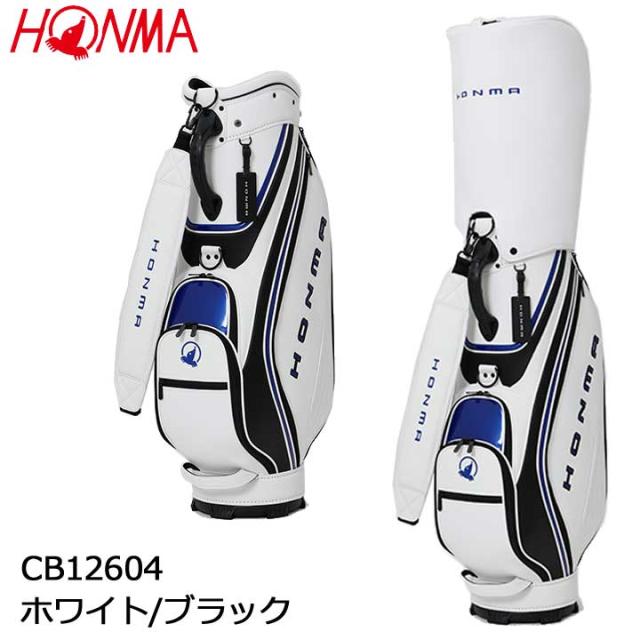 【2026モデル】本間ゴルフ CB12604 ホワイト/ブラック キャディバッグ　ホンマ WHITE/BLACK HONMA GOLF
