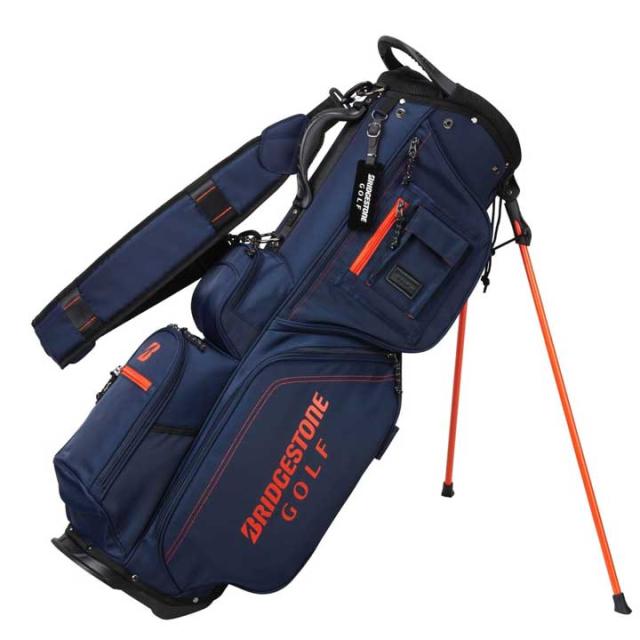 【2025モデル】 ブリヂストンゴルフ CB2525 ネイビー 軽量 スタンドモデル キャディバッグ NA 9.0型 2.7kg  BRIDGESTONE GOLF 10p