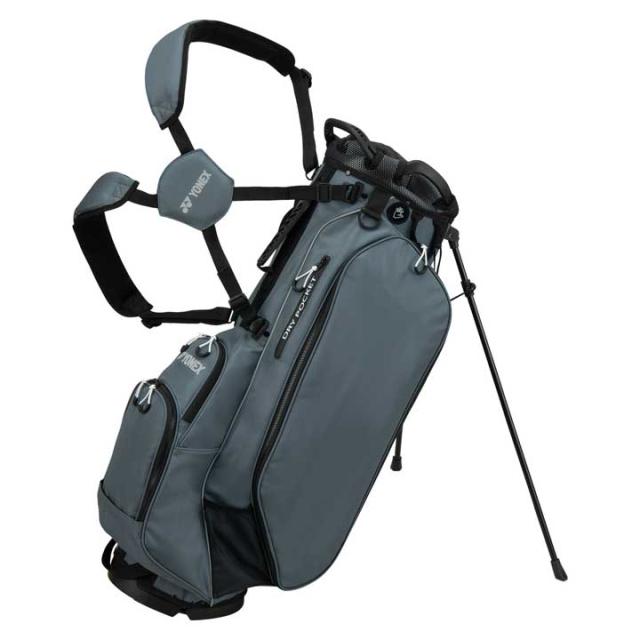 【2025モデル】ヨネックス CB-5905S ダークグレー スタンドバッグポケット ヨネックスロゴ無し（PC-5905TM） 軽量 スタンド キャディバッグ 9.5型 47インチ対応 YONEX　20p_1