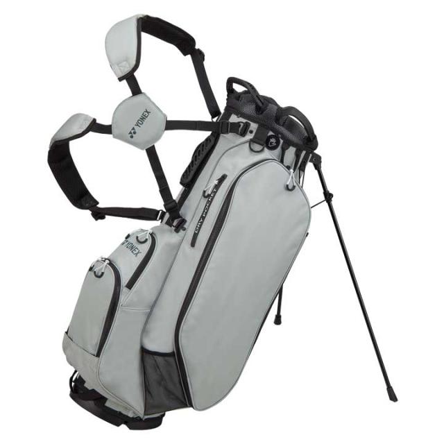 【2025モデル】ヨネックス CB-5905S シルバー スタンドバッグポケット ヨネックスロゴ無し（PC-5905TM） 軽量 スタンド キャディバッグ 9.5型 47インチ対応 YONEX　20p_1