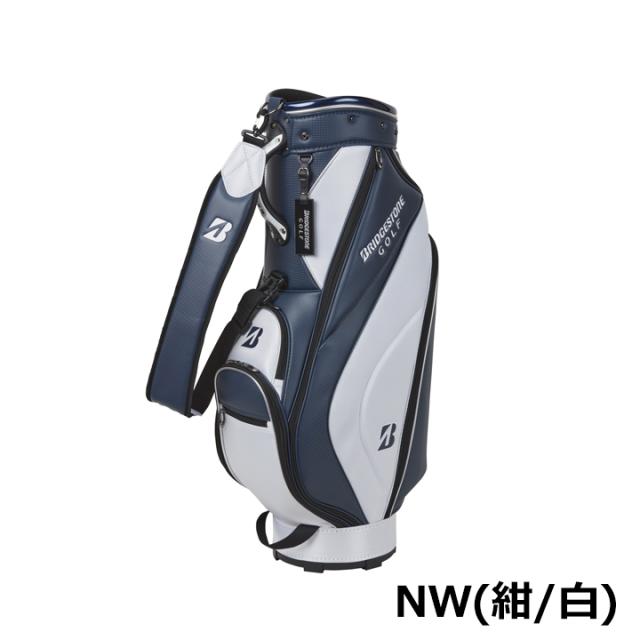 ブリヂストン ゴルフ キャディバッグ 軽量ベーシックモデル CBG422 NW 紺 白  9型 2.9kg 軽量  BRIDGESTONE GOLF 10p