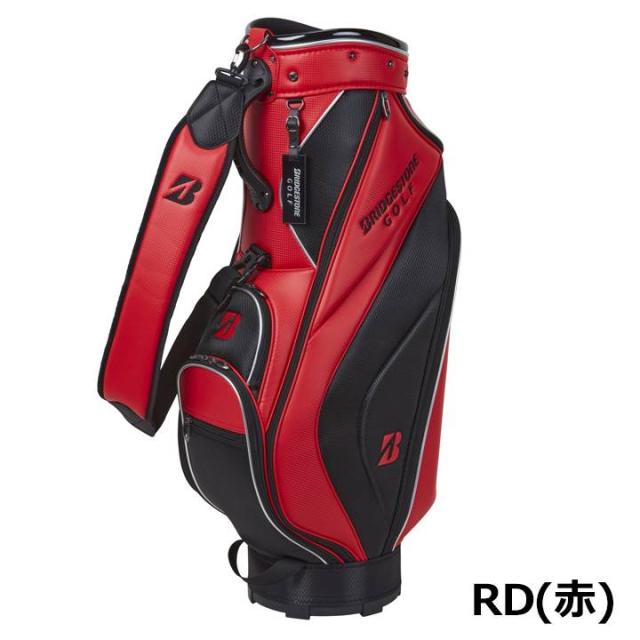ブリヂストン ゴルフ キャディバッグ 軽量ベーシックモデル CBG422 RD 赤 9型 2.9kg 軽量  BRIDGESTONE GOLF 10p