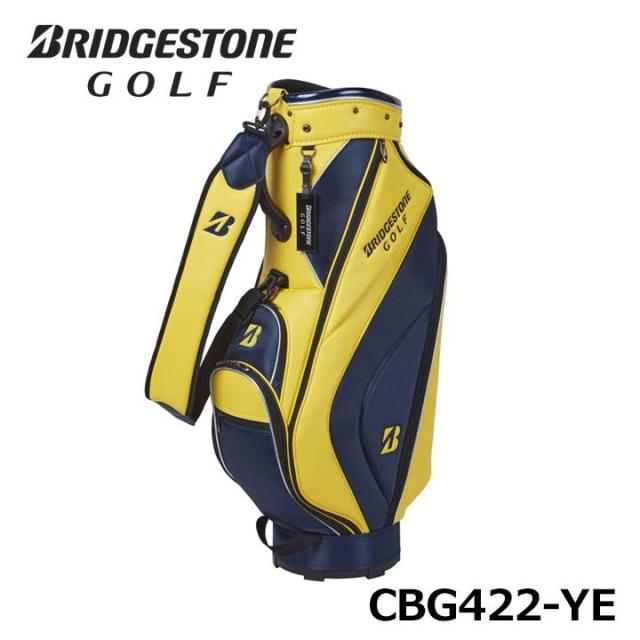 ブリヂストン ゴルフ キャディバッグ 軽量ベーシックモデル CBG422 YE 黄  9型 2.9kg 軽量  BRIDGESTONE GOLF 10p