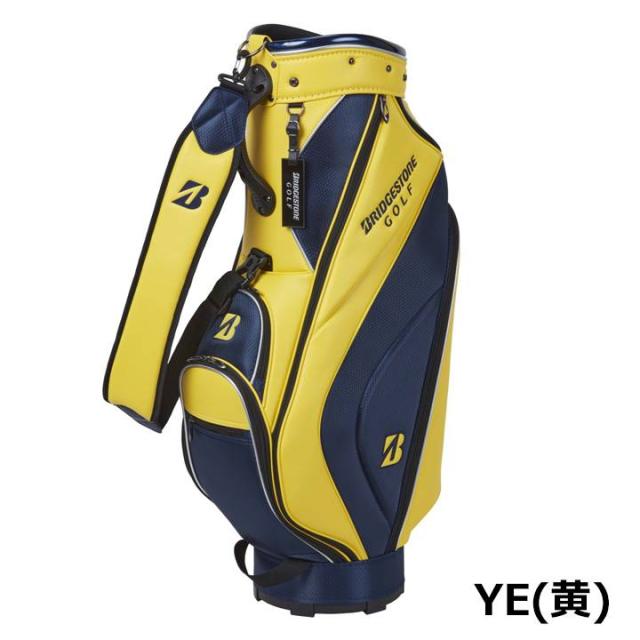 ブリヂストン ゴルフ キャディバッグ 軽量ベーシックモデル CBG422 YE 黄  9型 2.9kg 軽量  BRIDGESTONE GOLF 10p