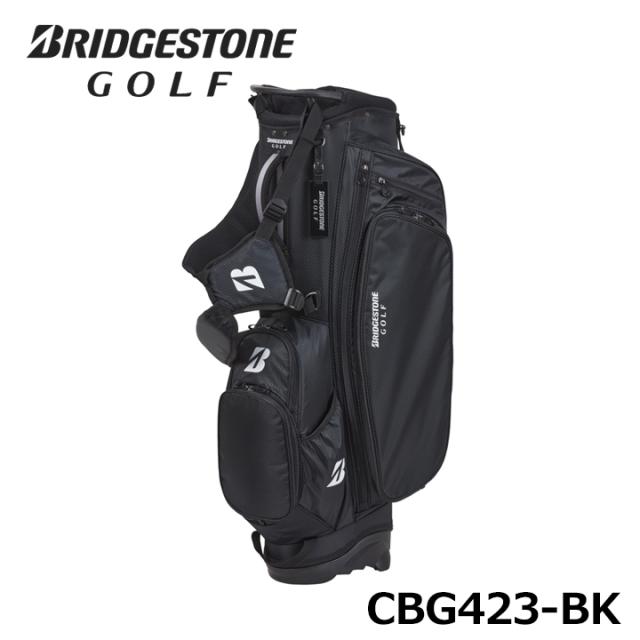 ブリヂストン ゴルフ キャディバッグ 軽量スタンドモデル CBG423 BK 黒  9.5型 2.5kg 軽量  BRIDGESTONE GOLF 10pの通販は 18,315円