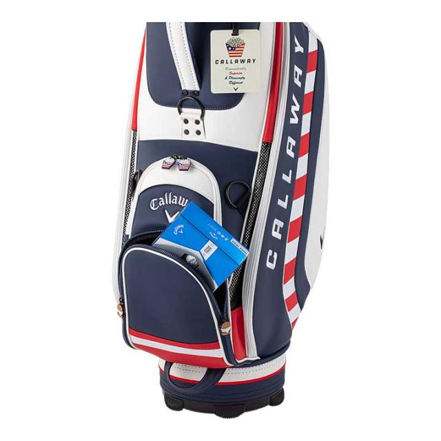 Callaway キャロウェイゴルフバッグ ネイビー/ホワイト/レッド