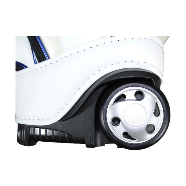 【数量限定】中日ドラゴンズ CDCB-2420 9.0型キャスター付きキャディバッグ ホワイト  カート型 47インチ対応 4.4kg CHUNICHI DRAGONS LEZAX